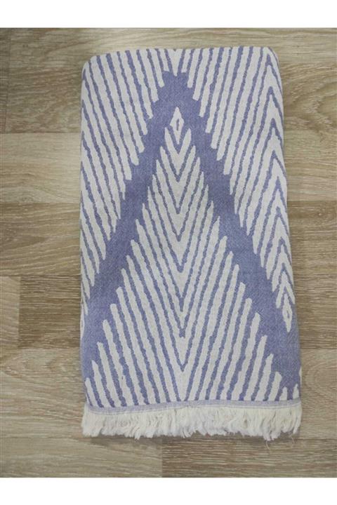 Peştemal Home Mavi Renk Balık Sırtı Peştemal