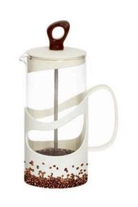 Herevin French Press Süzgeçli Çay Kahve Kupası 400 Ml Kahve Çekirdeği