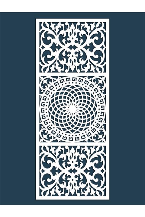 Liar Dekor Liar Ahşap Seperatör (Paravan) - KSP-204 - (10 mm) - (69 cm x 139 cm) - (Beyaz)