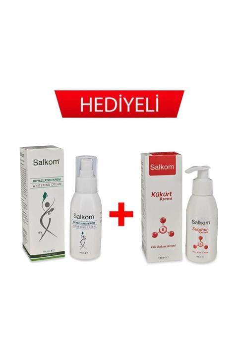 Salkom Beyazlatıcı Krem 100ml + Kükürt Kremi 100 ml