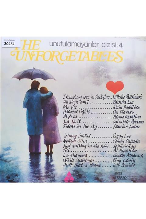 Plak Merkezi The Unforgetables - Unutulmayanlar Serisi 4 - Portofino Içerir - Türkiye Baskı - Dönem Baskı