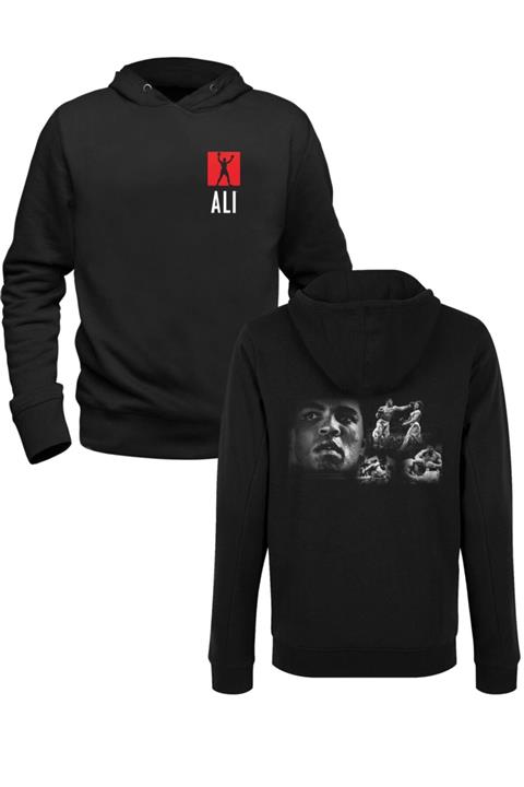 Alfa Tshirt M.ali Dijital Baskılı Siyah Ön Arka Baskılı Sweatshirt