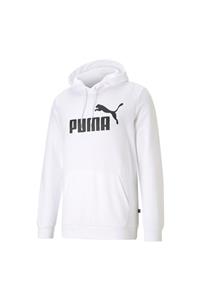 Puma Erkek Sweatshirt Big Logo - Beyaz - Siyah