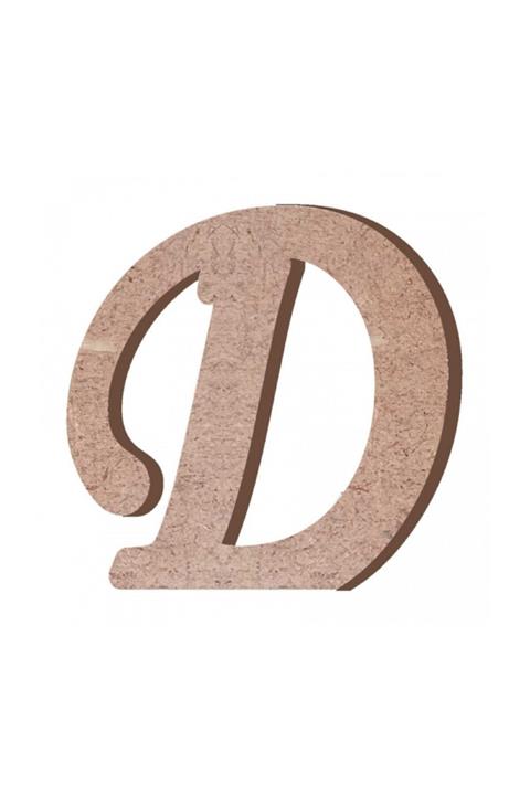 TYMAHŞAPCNC Tym Ahşap By0251 Boyanabilir 15cm X 18mm Hobi D Harfi