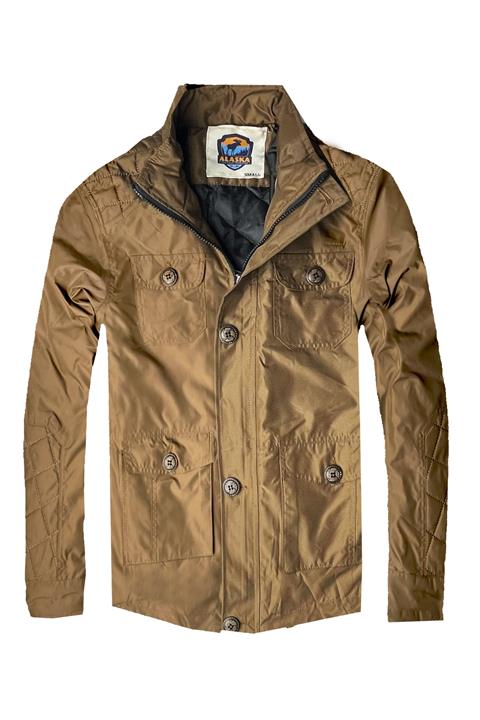 alaska the last frontier Slim Fit Suya Rüzgara Dayanıklı Kumaş Kapitone Yağmurluk Rüzgarlık