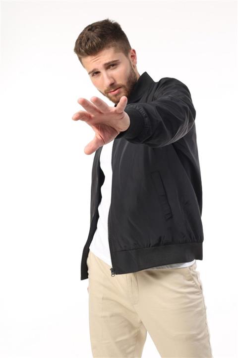 S&V TEKSTİL Erkek Siyah Pilot Yağmurluk