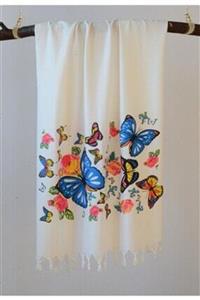 butterfly20 Pamuklu Pestemal 90x170