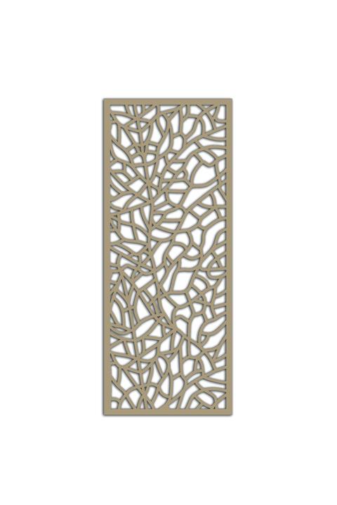 Liar Dekor Liar Ahşap Seperatör (Paravan) - KSP-70 - (18 mm) - (100 cm x 210 cm) - (Ham)