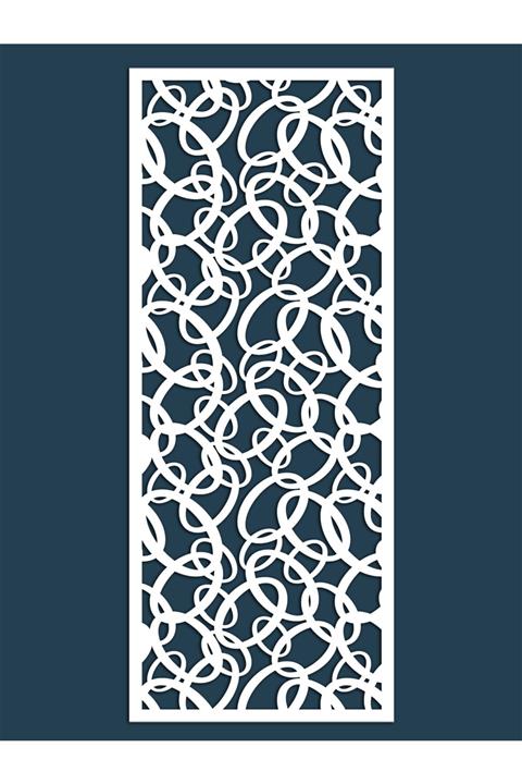 Liar Dekor Liar Ahşap Seperatör (Paravan) - KSP-31 - (10 mm) - (69 cm x 139 cm) - (Beyaz)