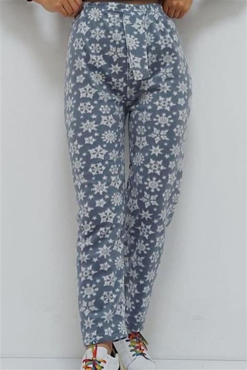 tradeikons Kar Desenli Pijama Altı Gri