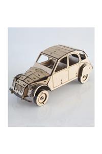 3D SERGİ 3d Ahşap Araba 2cv 1975 Maketi 119 Parça