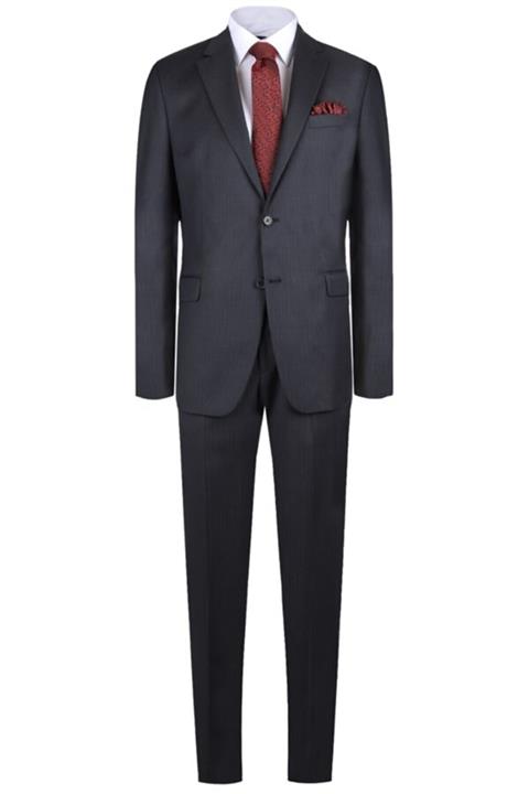 YSF Giyim Regular Fit Çizgili Takım Elbise 2036