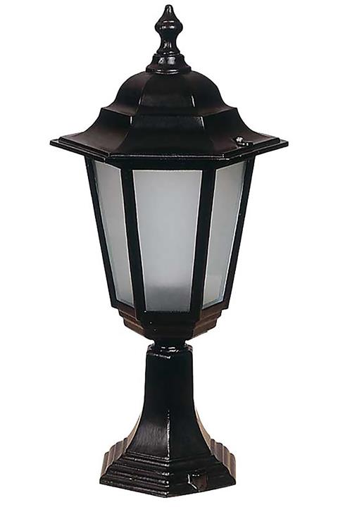 Apliqa Set Üstü Bahçe Armatür Orta Boy Altıgen Döküm Fener