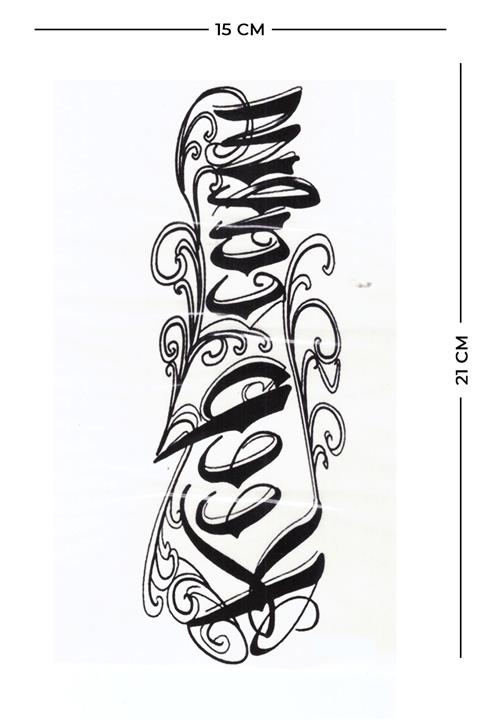 Store&Tattoo Keep Calm Geçici Dövme Orta Boy 21x15 Cm