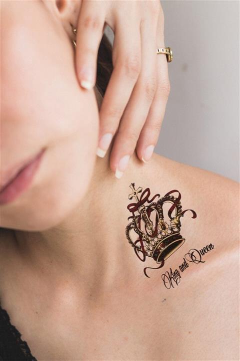 night boutique Geçici Kral Tacı Dövme Tattoo