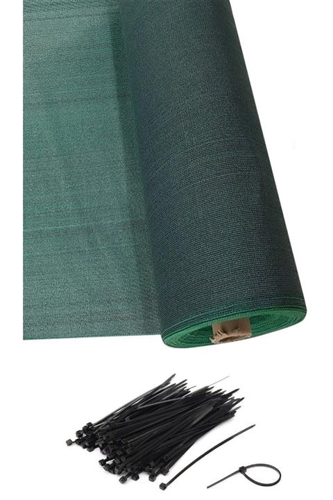 Edoplast Gölgelik File 1x5 Metre %95 Çit Örtüsü Bağlama Kelepçeli