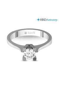 Barok Diamond Pırlanta Tektaş Yüzük 0.62 Ct. G Sı Hrd Sertifikalı