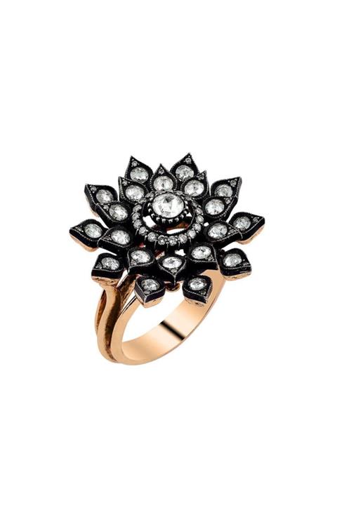 Iryum 1.08 Karat Elmas Güneşimsin Sen Yüzük Ey263