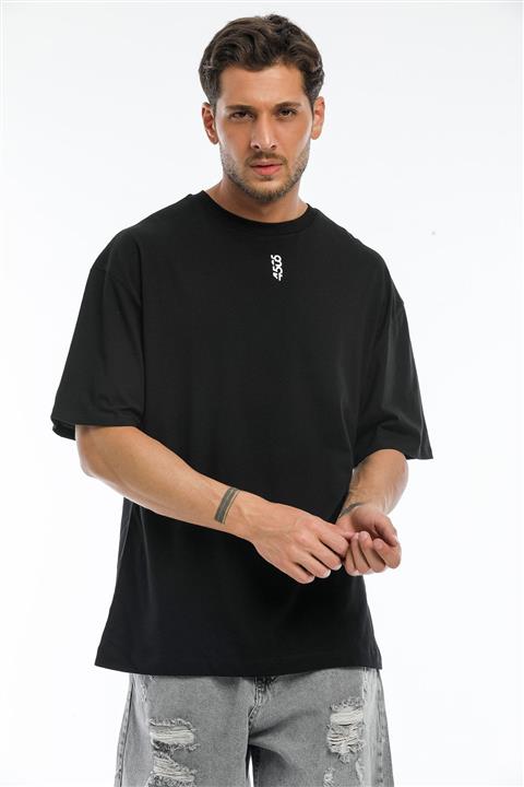 RAYZ Unisex Siyah 4505 Oversize T-shirt