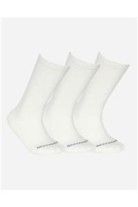 SKECHERS U SKX Padded Crew Cut Socks 3 Pack Unisex Beyaz Çorap - S192135-100