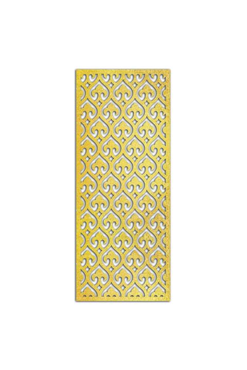 Liar Dekor Liar Ahşap Seperatör (Paravan) - KSP-28 - (18 mm) - (69 cm x 139 cm) - (Gold)