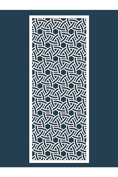 Liar Dekor Liar Ahşap Seperatör (Paravan) - KSP-89 - (10 mm) - (60 cm x 160 cm) - (Beyaz)