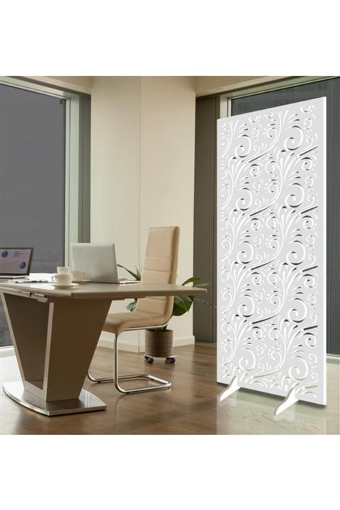 Liar Dekor Liar Ahşap Seperatör (paravan) - Ksp-13 - (10 Mm) (60 Cm X 160 Cm) (beyaz)