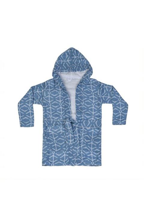 POSH BABY Mavi Geo Bornoz