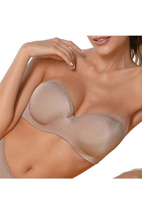 De Millus Vertıgo Bustıer Kadın Bronz Full Dekolte Destekli Ultraflex Teknoloji Bralet Sütyen
