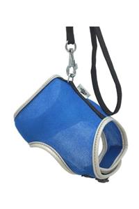 Doggie Cattie Havalı Kumaş Kedi Göğüs Ve Gezdirme Tasma Takımı 25-30 cm Mavi
