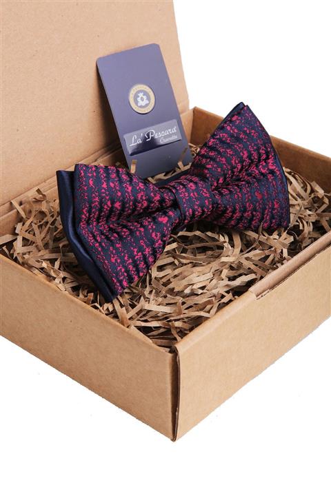 Kravatkolik Lacivert Motif Desen Papyon P925