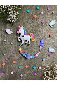 babykitsforyou Purple Unicorn Silikon Diş Kaşıyıcı