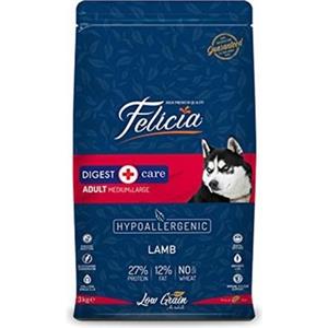 Felicia Az Tahıllı 3 Kg Yetişkin Kuzulu M/large Breed Hypoallergenic Köpek Maması