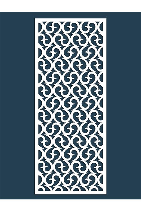 Liar Dekor Liar Ahşap Seperatör (Paravan) - KSP-09 - (18 mm) - (60 cm x 160 cm) - (Beyaz)