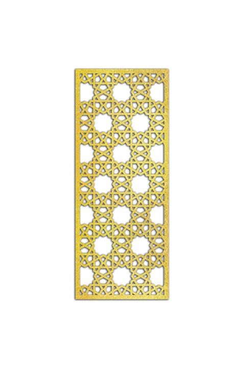 Liar Dekor Liar Ahşap Seperatör (Paravan) - KSP-211 - (18 mm) - (69 cm x 139 cm) - (Gold)