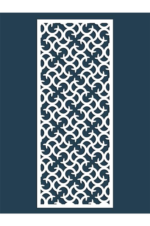 Liar Dekor Liar Ahşap Seperatör (Paravan) - KSP-54 - (18 mm) - (69 cm x 139 cm) - (Beyaz)