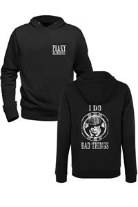 Alfa Tshirt Peaky Blinders Baskılı Siyah Ön Arka Baskılı Sweatshirt