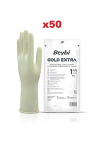 Beybi Gold Extra Steril Eldiven No 7 50 Adet