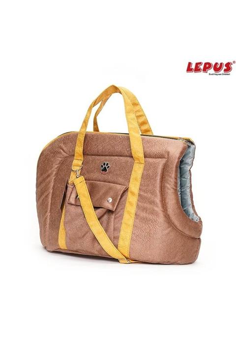 Lepus Su Geçirmez Açık Kedi Ve Köpek Taşıma Çantası Kahverengi