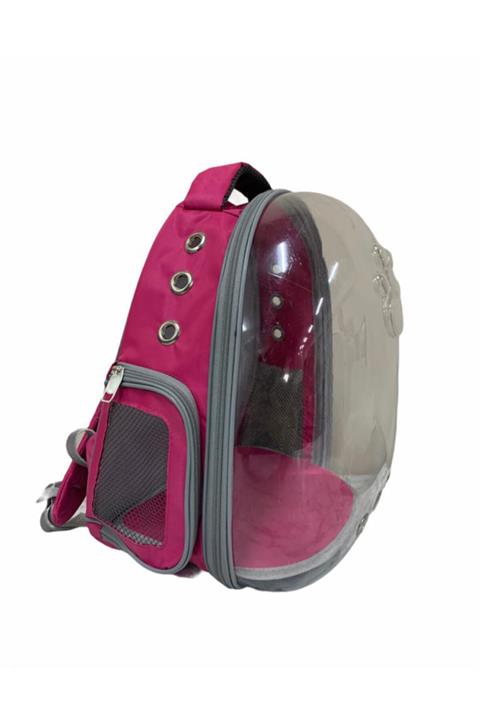 Week Evcil Hayvan Fuşya Astronot Taşıma Çantası