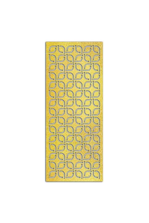 Liar Dekor Liar Ahşap Seperatör (Paravan) - KSP-27 - (18 mm) - (85 cm x 210 cm) - (Gold)