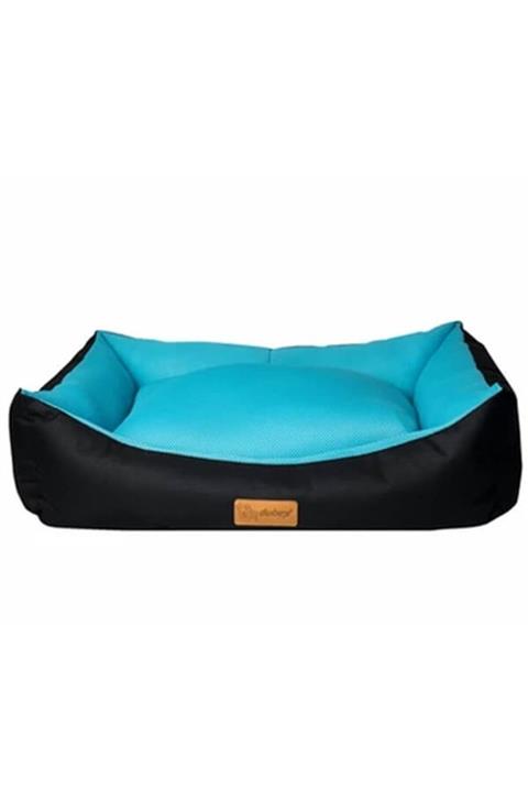 Dubex Dondurma Köpek Yatağı 78x60x22cm (siyah/açık Mavi) Large