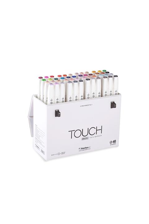 Shinhan Art Shinhan : Twin Brush Marker : Fırça Uçlu Markör Kalem Seti : 48 Renk
