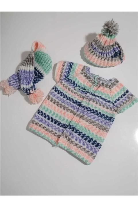 Elite Kids Fashion & Accessory Kız-erkek Çocuk El Örgüsü Takım