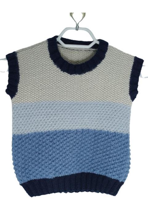 MAVİHOBİ Mavi Hobi El Örgüsü Çocuk Süveteri