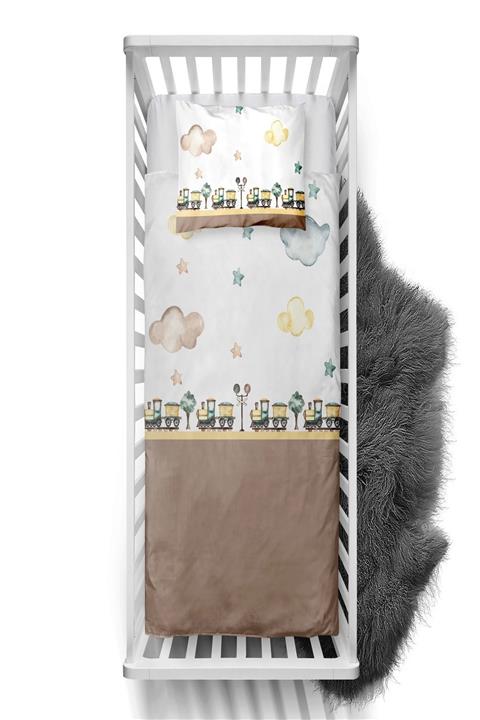 CİCİ TASARIM ÜRÜNLERİ Tren Bulut Yıldız Raylar Çocuk Bebek Odası Nevresim Takımı