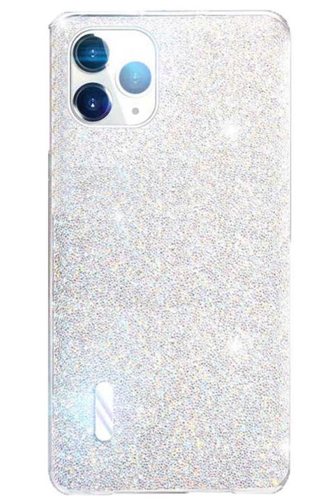 Apple Iphone 11 Pro Max Kılıf Koruyucu Simli Parlak Taşlı Kapak