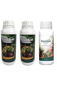 TrueBat 3'lü Avantaj Paketi 2 Adet Organik Verim Arttırıcı Sıvı Yarasa Gübresi 1lt + 0,5 Lt