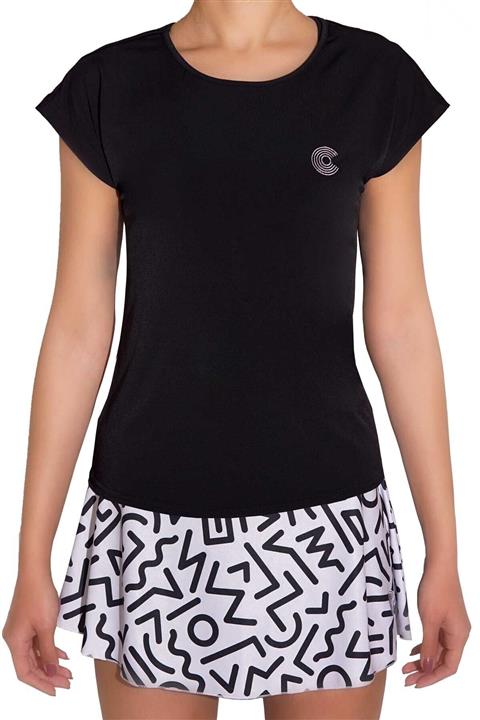 COURTMAX Kadın Siyah Spor T-shirt