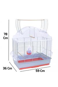 Mps Italia Fop Olga Üstü Açılabilir Kuş Kafesi 59x36x66 Cm